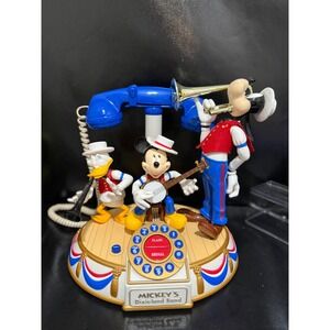 Vintage Disney Dixieland Band Telephone Mickey Donald Goofy‎ Excellent Condition
